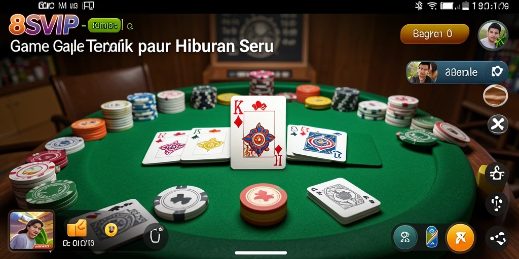 Tampilan gameplay seru Gaple di 8SVIP.