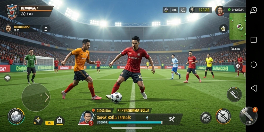Tampilan permainan <strong>DEWANAGA77</strong> yang mencengangkan dengan aksi sepak bola mendebarkan.