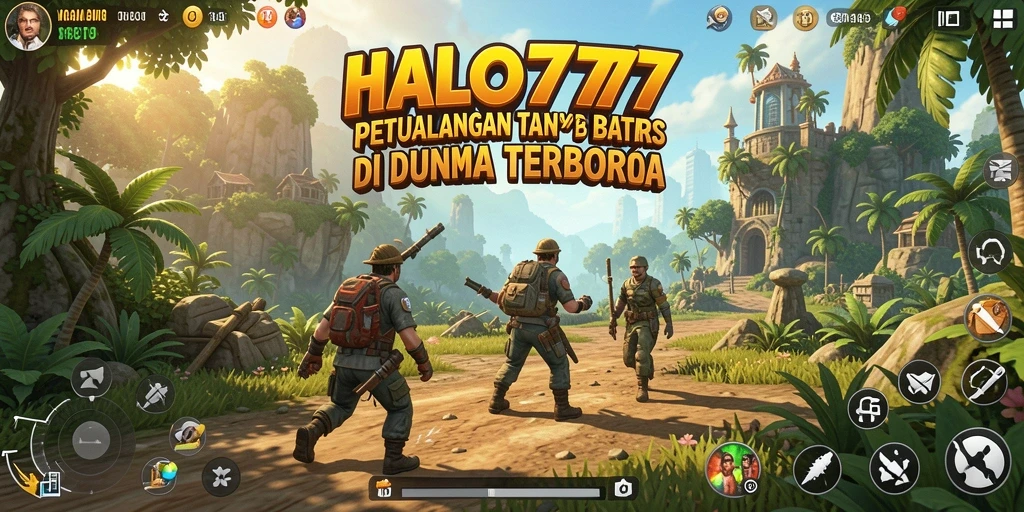 Tangkapan layar mencolok dari gameplay Open World HALO777.