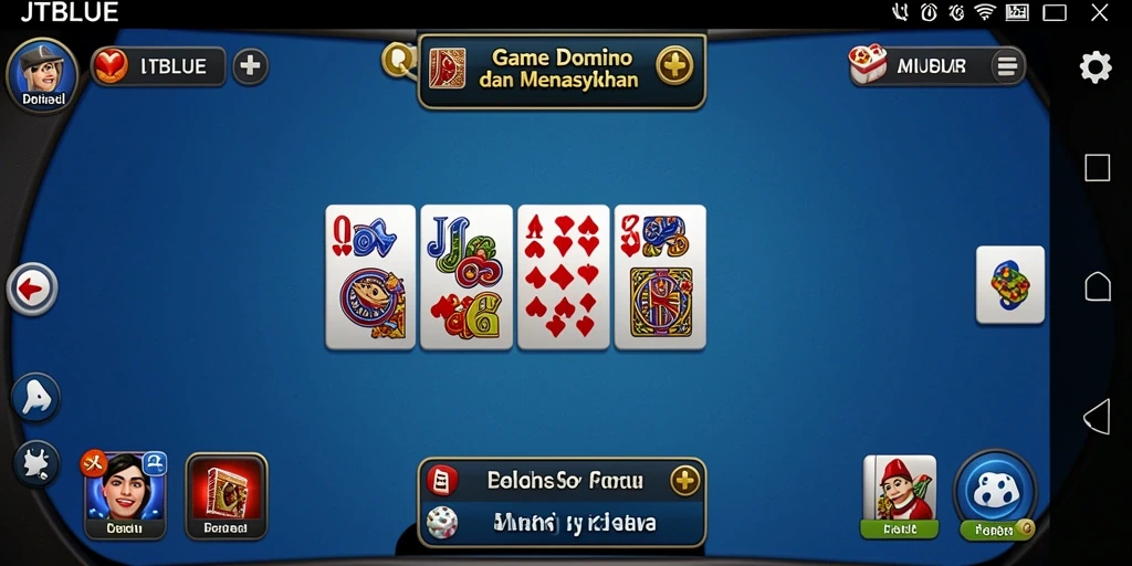 Tampilan gameplay domino seru di JTBLUE.