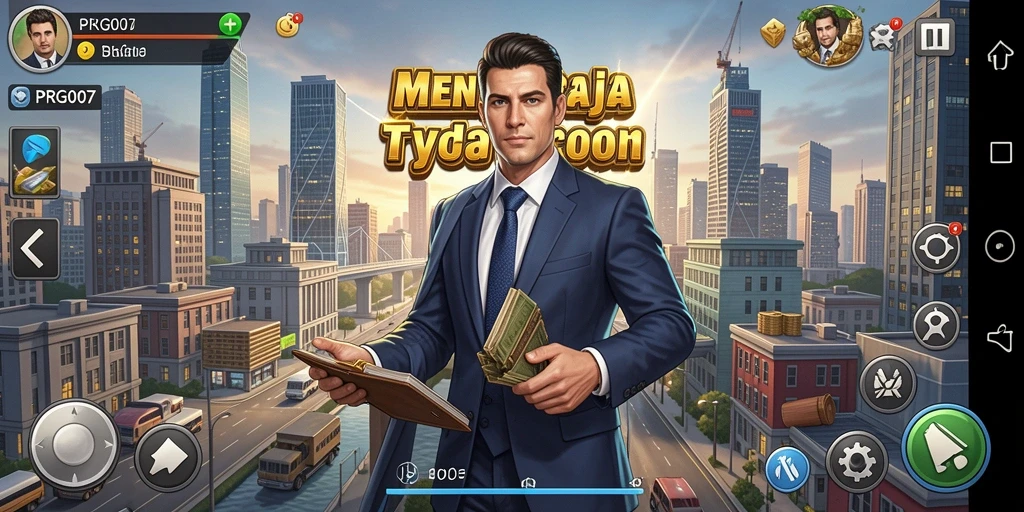 Tampilan gameplay Tycoon yang menarik dan penuh strategi.