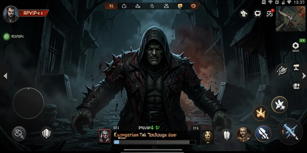 Screenshot gameplay RPVIP4 menampilkan momen menegangkan.